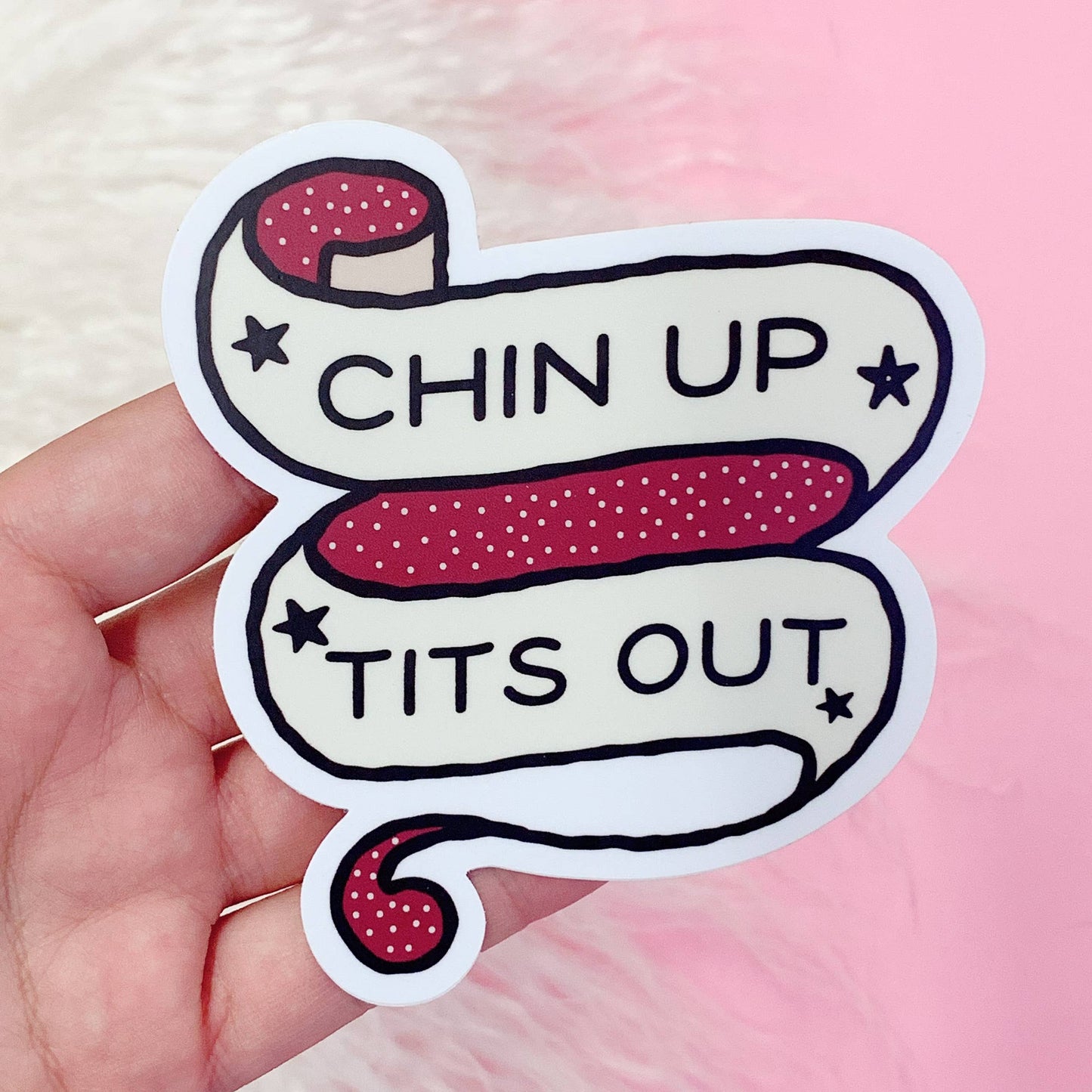 Chin Up Sticker