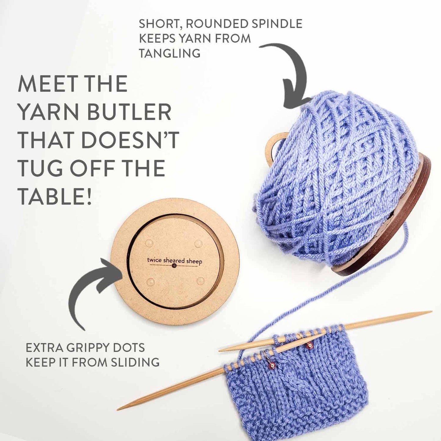 Yarn To Go Carousel – Portable Yarn Butler (No Wrist Strap)