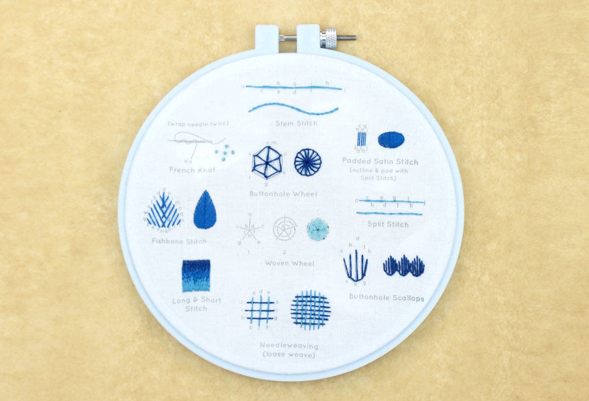 Embroidery Stitch Sampler - Intermediate