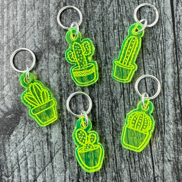 Cactus Stitch Markers