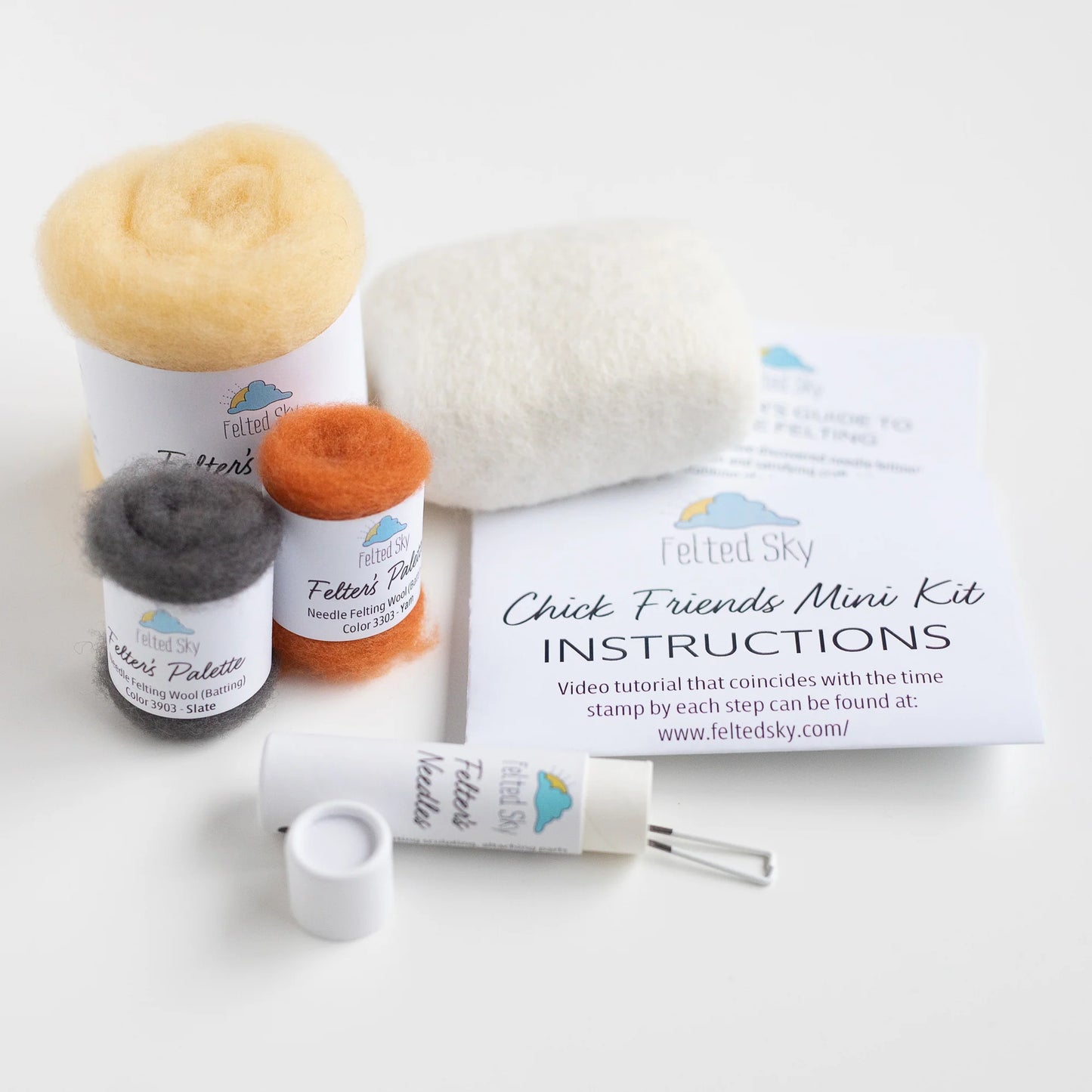 Chick Friends Mini Needle Felting Kit