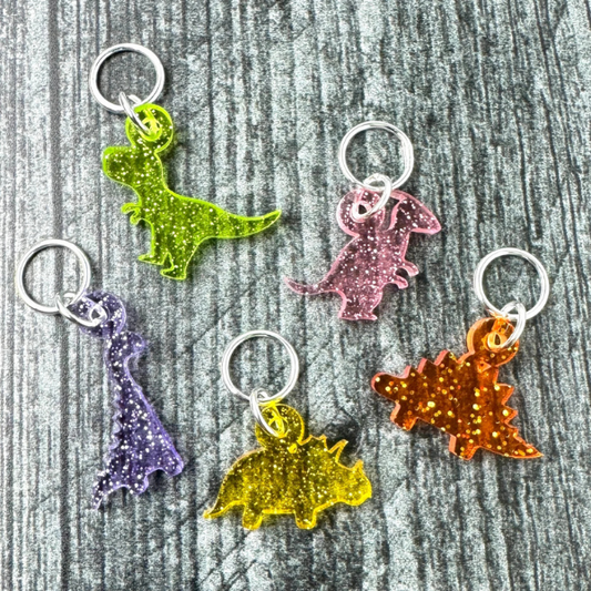 Dinosaur Stitch Markers