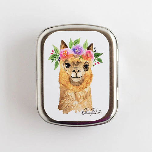 Floral Alpaca Storage Tin