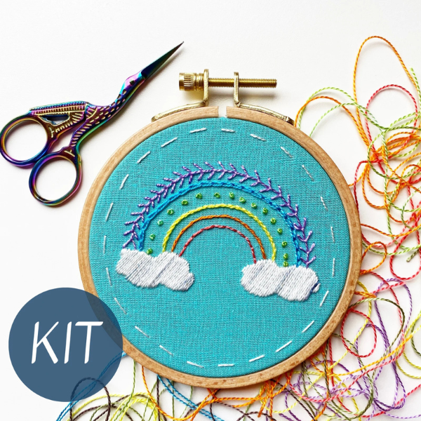 Radiant Rainbow Embroidery Kit