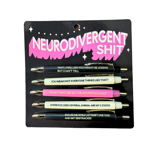 Neurodivergent Shit Pen Set