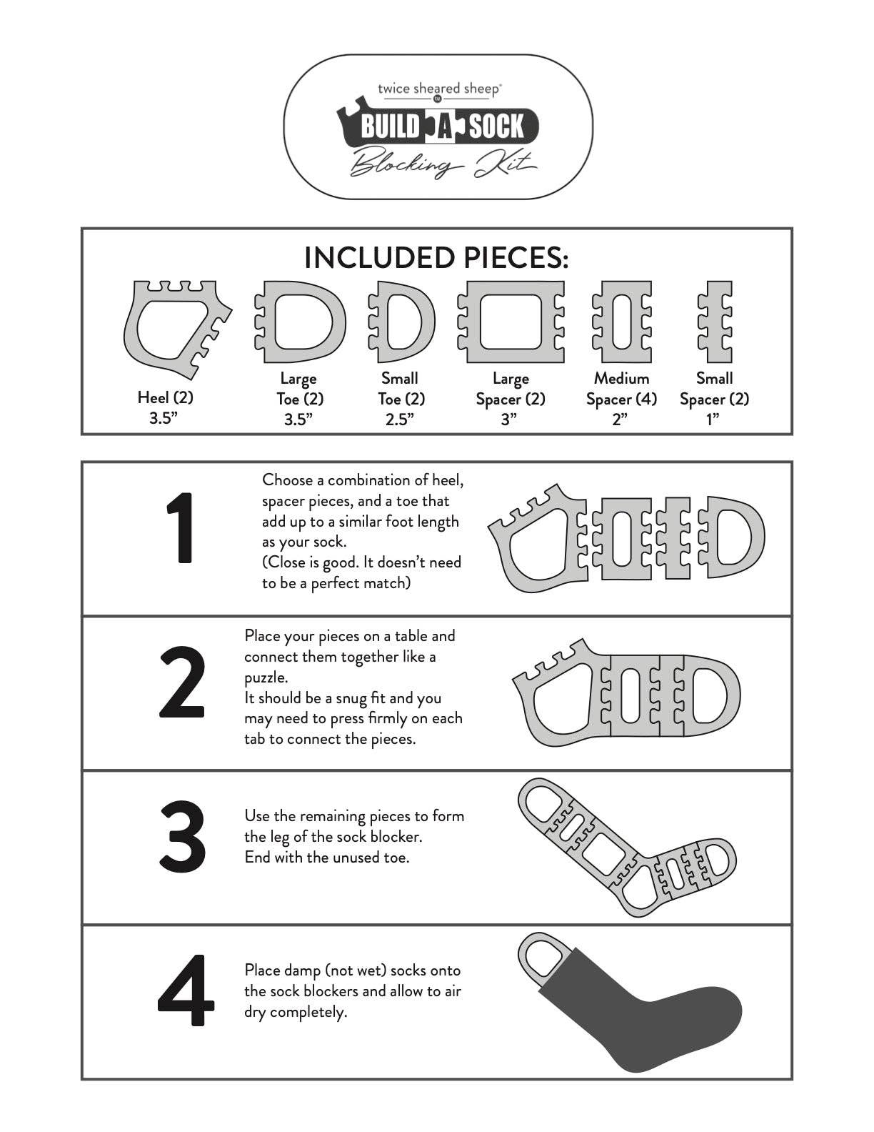 Build a Sock Blocking Kit - Modular Sock Blockers