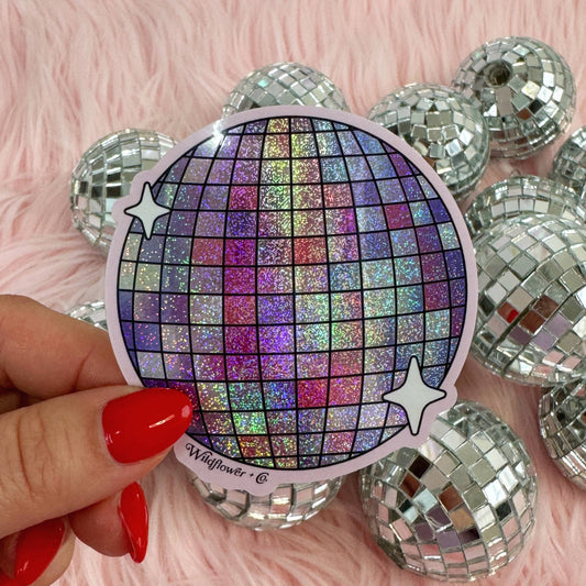 Disco Ball Glitter Sticker