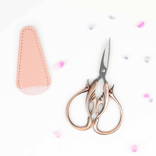 Copper Swan Embroidery Scissors