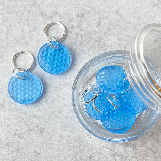 Knit Stitch Markers, Soldered Ring Marker, Set of 6 - YarnCom